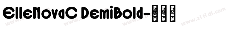 ElleNovaC DemiBold字体转换